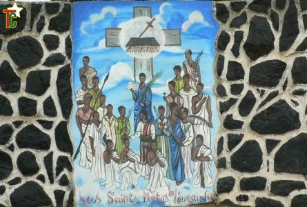 Les martyrs de l'Eglise Saints Martyrs de l'ouganda de Lomé Photo Gaëtan Noussouglo