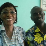 Mme Goeh-Akoué, directrice du Musée National et Léopold Ayivi Photo: Gaëtan Noussouglo