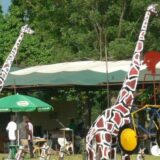 Des girafles à la Foire de Kpalime Photo: Gaetan Noussouglo