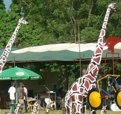 Des girafles à la Foire de Kpalime Photo: Gaetan Noussouglo