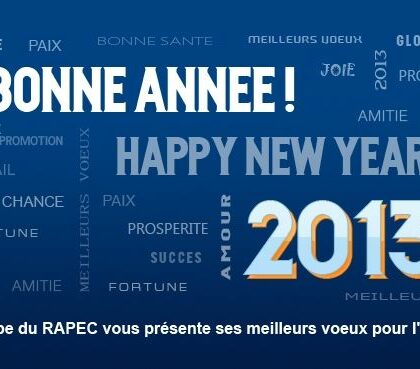 Bonne année 2013 RAPEC