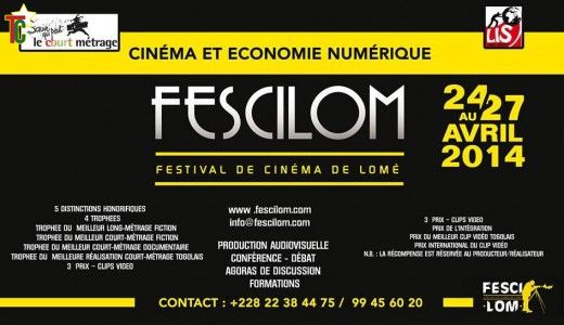 Le Festival de Cinéma de Lomé se déroule du 16 au 20 Juin 2015